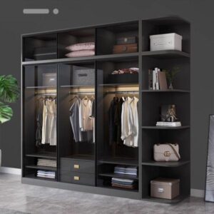 Tủ quần áo nhôm kính đẹp