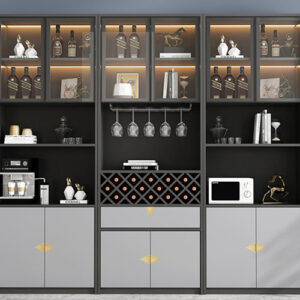 Tủ rượu nhôm kính đẹp sang trọng